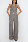 Bec & Bridge Zuri Straight Pant - Taupe