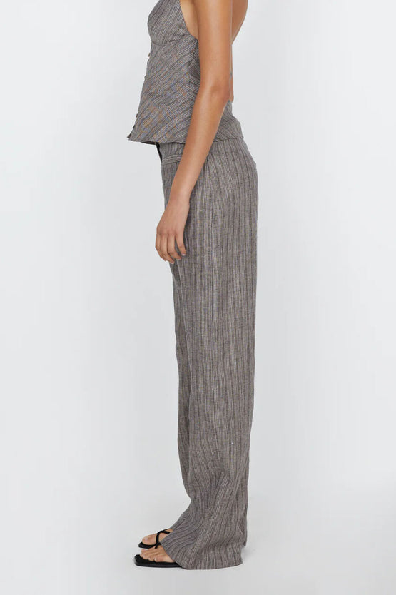 Bec & Bridge Zuri Straight Pant - Taupe