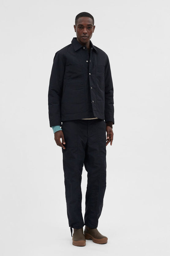 Norse Projects Pelle Waxed Nylon Jacket - Black