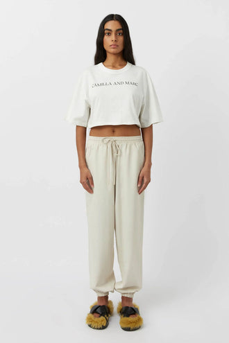 Camilla and Marc Pierre Cropped Tee - Soft White