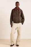 Damson Madder Pixie Bomber - Leopard
