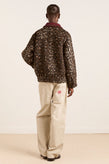 Damson Madder Pixie Bomber - Leopard