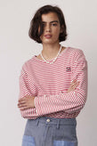 Damson Madder Stripe LS - Red