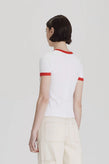 Commoners Ringer Tee - White Red
