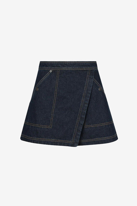 Shona Joy Rita Wrap Skort - Deep Indigo