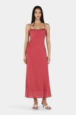 Ownley Samantha Midi Dress - Polka Splice