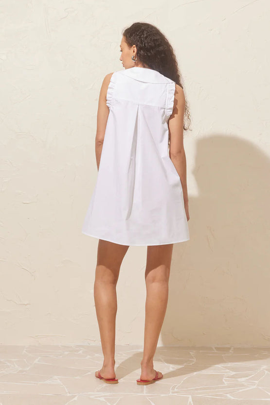 Ruby Sandler Minidress - White