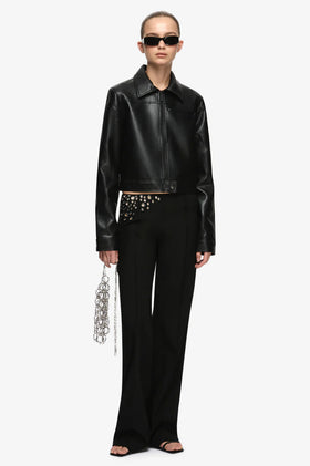 Bec & Bridge Saphira Cropped Jacket - Black