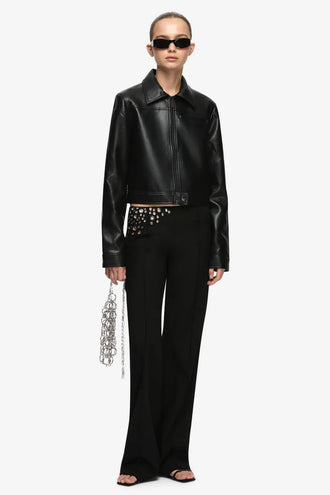 Bec & Bridge Saphira Cropped Jacket - Black