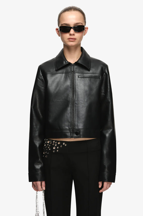 Bec & Bridge Saphira Cropped Jacket - Black