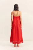 Shona Joy Birdie Scallop Maxi - Red