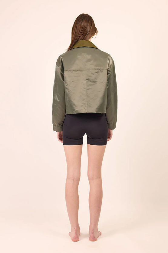 Pharlain Utility Jacket - Satin Olive