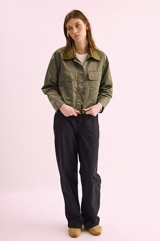 Pharlain Utility Jacket - Satin Olive