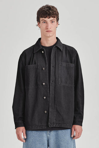 Commoners Utility Shacket - Vintage Black
