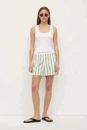 Assembly Agnes Stripe Short - Butter/Green