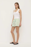Assembly Agnes Stripe Short - Butter/Green