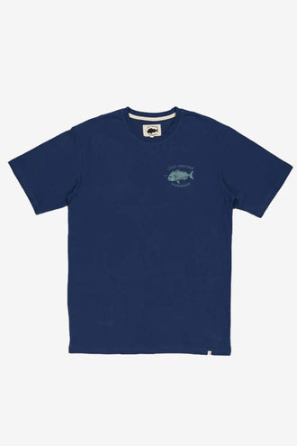 Just Another Fisherman Snapper Tee - Dark Denim