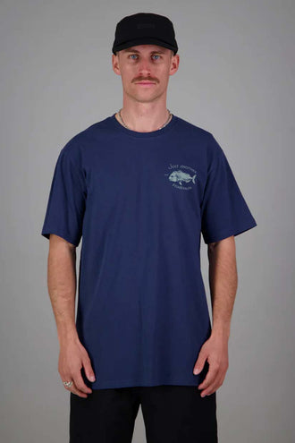 Just Another Fisherman Snapper Tee - Dark Denim