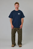 Just Another Fisherman Snapper Sea Tee - Navy