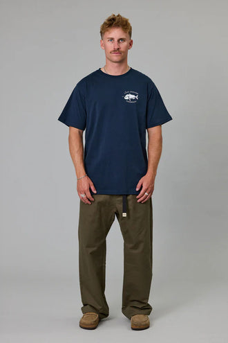 Just Another Fisherman Snapper Sea Tee - Navy