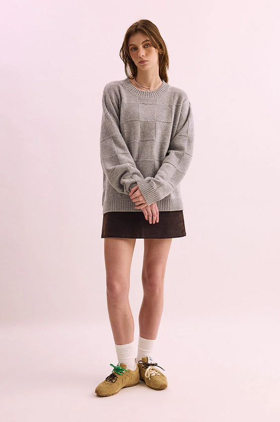 Pharlain Squares Crew - Grey