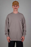 Just Another Fisherman Stamp Crew - Grey