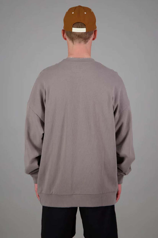 Just Another Fisherman Stamp Crew - Grey