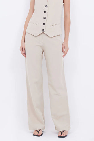 Bec & Bridge Desiree Straight Leg Pant - Sand