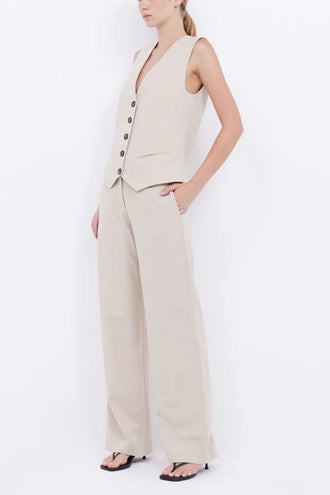 Bec & Bridge Desiree Straight Leg Pant - Sand