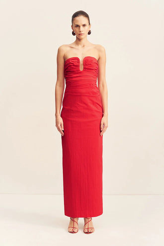 Shona Joy Campbell Strapless Maxi - Goji