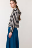 Sylvester Stripey Hoodie - Black