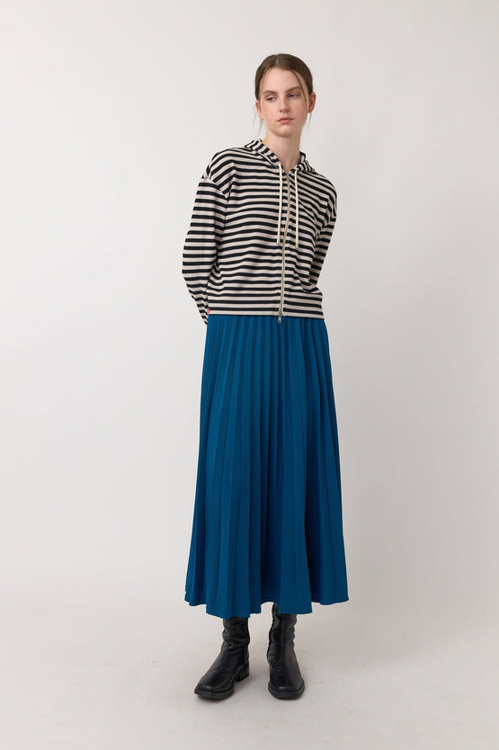 Sylvester Stripey Hoodie - Black