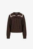 Ruby Swann Sweater - Java Cream Stripe