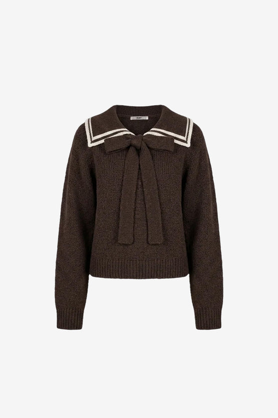 Ruby Swann Sweater - Java Cream Stripe
