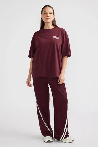 Ena Pelly 92 Sport Tee - Cherry Cola