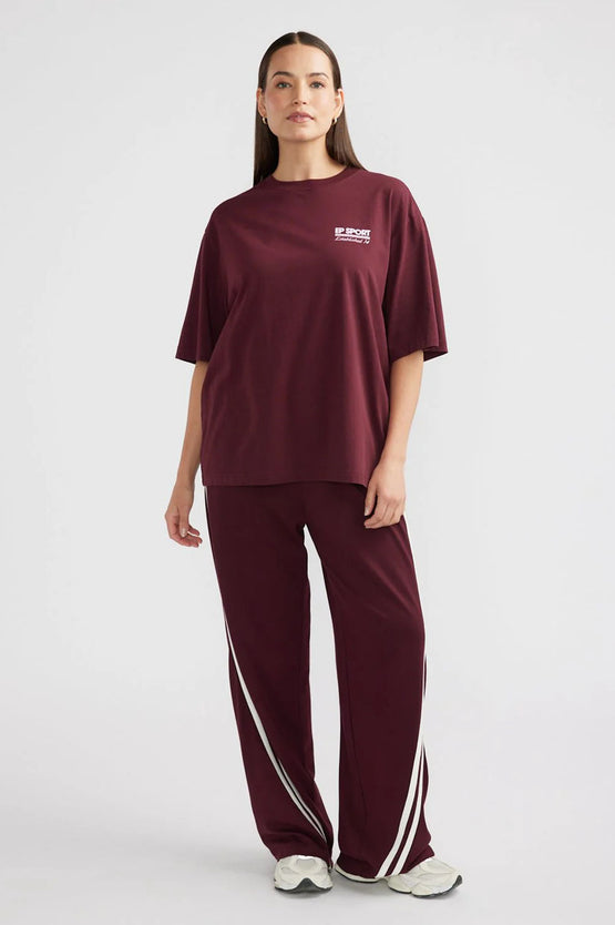 Ena Pelly 92 Sport Tee - Cherry Cola