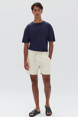 Assembly Tide Linen Shorts - Stone