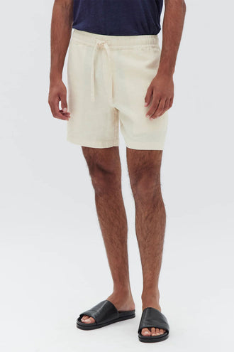 Assembly Tide Linen Shorts - Stone