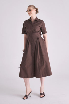 Gracious Vela Dress - Cacao