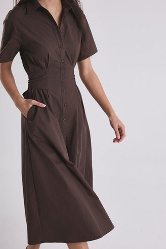 Gracious Vela Dress - Cacao