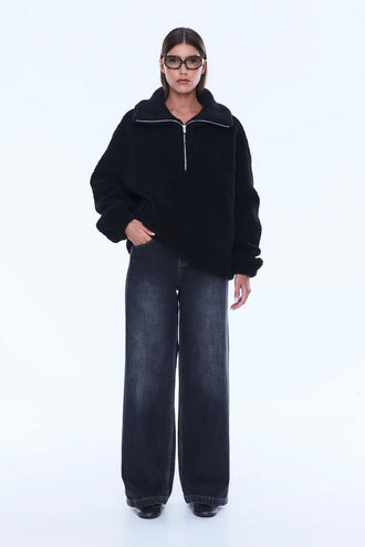 Ena Pelly Winnie 1/4 Zip - Black
