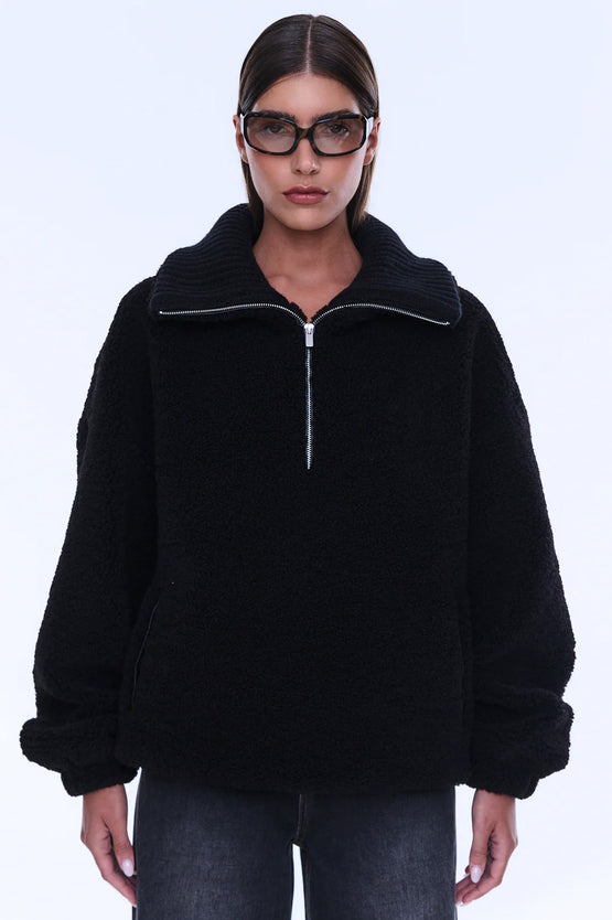 Ena Pelly Winnie 1/4 Zip - Black