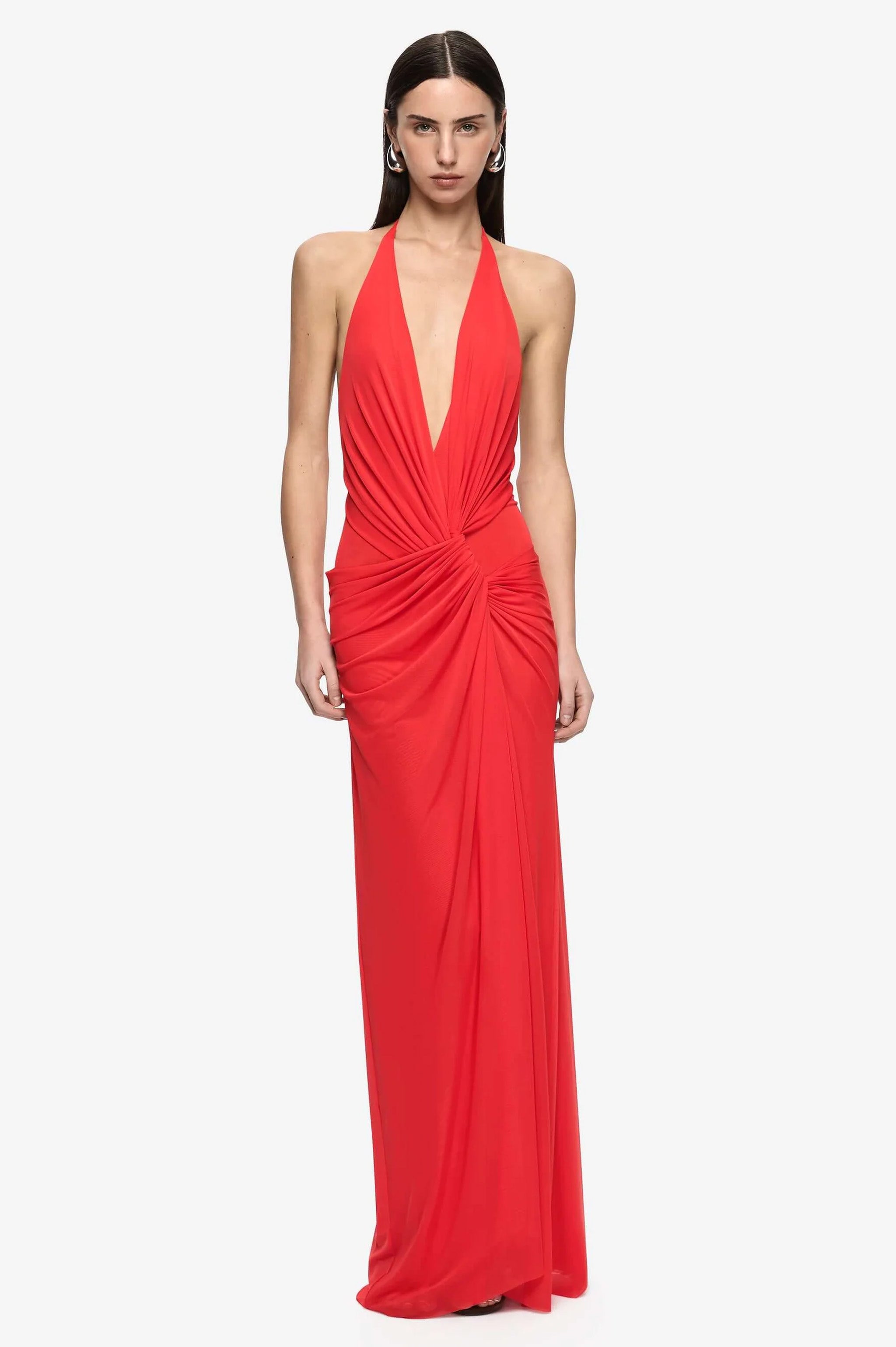 Bec & Bridge Xanthi V Neck Maxi - Flame