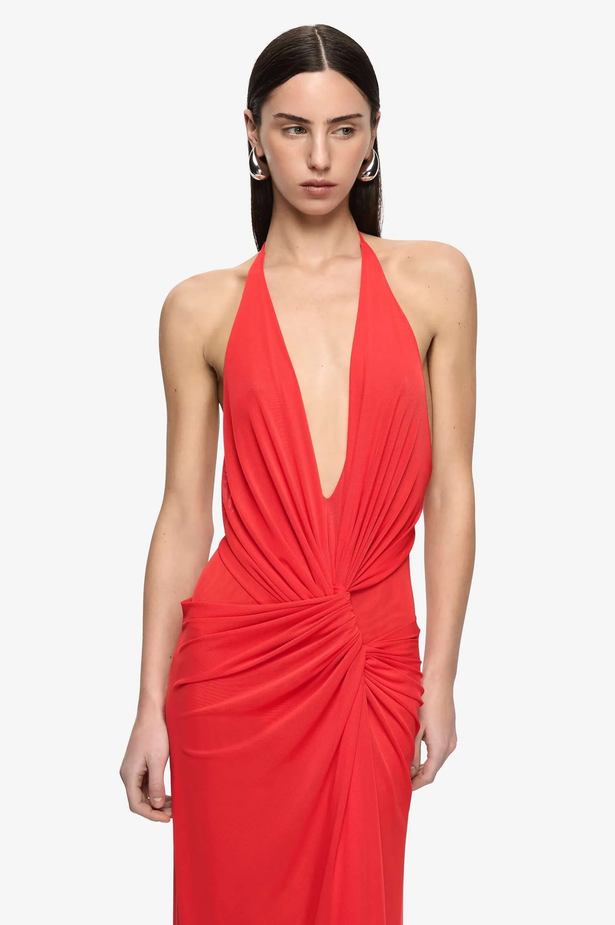 Bec & Bridge Xanthi V Neck Maxi - Flame