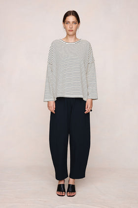 Marle Yelena Tee - Ivory / Black