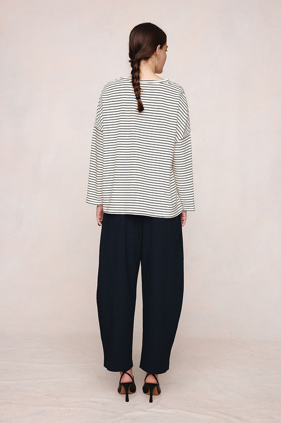 Marle Yelena Tee - Ivory / Black