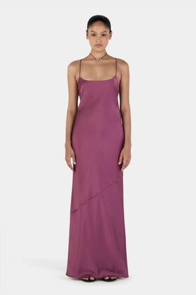 Ownley Aurora Bias Dress - Mauve