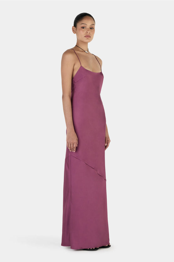 Ownley Aurora Bias Dress - Mauve