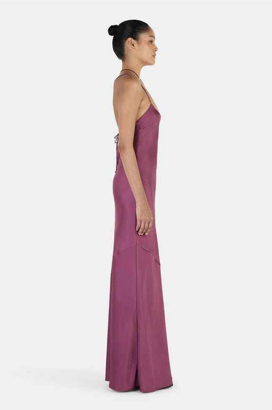 Ownley Aurora Bias Dress - Mauve