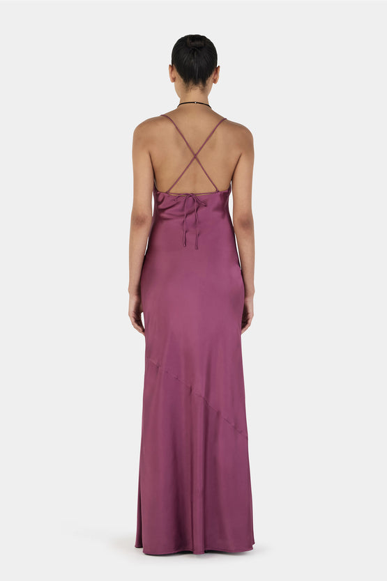 Ownley Aurora Bias Dress - Mauve